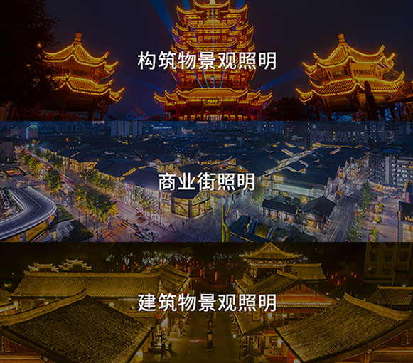 户外亮化照明分类